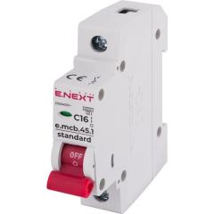 Фото Автоматичний вимикач 1р 16А E.NEXT e.mcb.stand.45.1.C16...  - Магазин MASMART