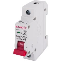 Фото Автоматичний вимикач 1р 25А E.NEXT e.mcb.stand.45.1.C25...  - Магазин MASMART