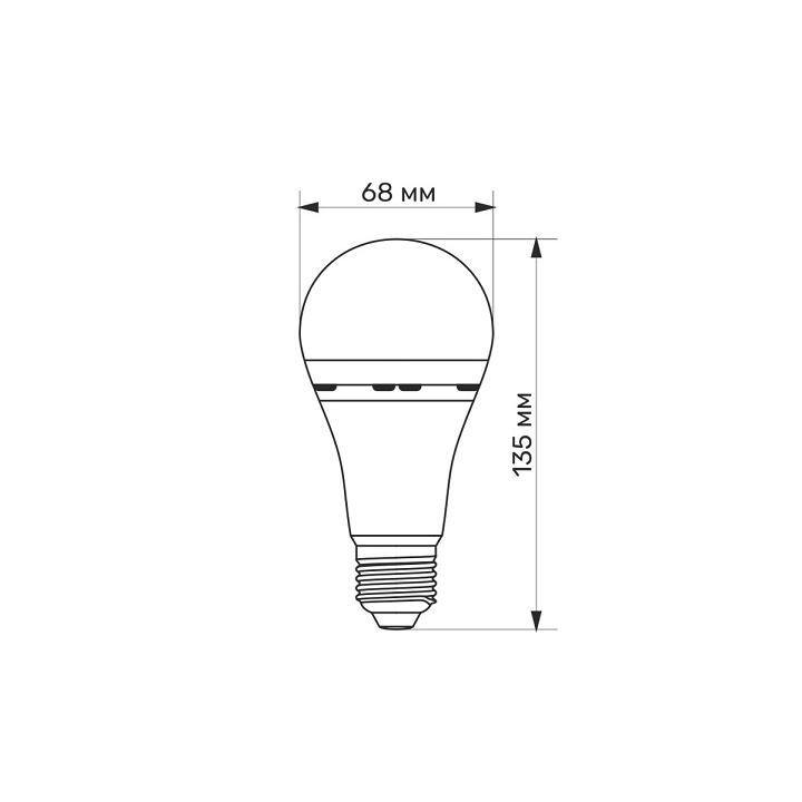 Фото Лампа аккумуляторная TITANUM VIDEX TL-EMA68-10274 10W E27 LED A68 4000K 220V 27383  - Магазин MASMART