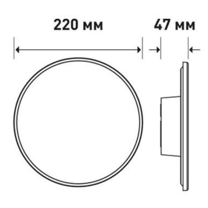 Фото Світильник LED MAXUS MWL 15W 3CCT IP65 BL Circle 1-MWL-15W-BLC  - Магазин MASMART