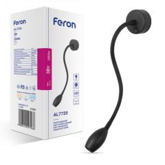 Фото Светильник Feron AL7720 LED COB 3W поворотный черный...  - Магазин MASMART