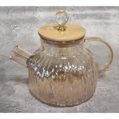 Фото Заварювальний чайник YANTAR S&T з бамбуковою кришкою 1500 мл  - Магазин MASMART