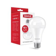 Фото Лампа Maxus 1-LED-781 A70 15W 3000K 220V E27  - Магазин MASMART