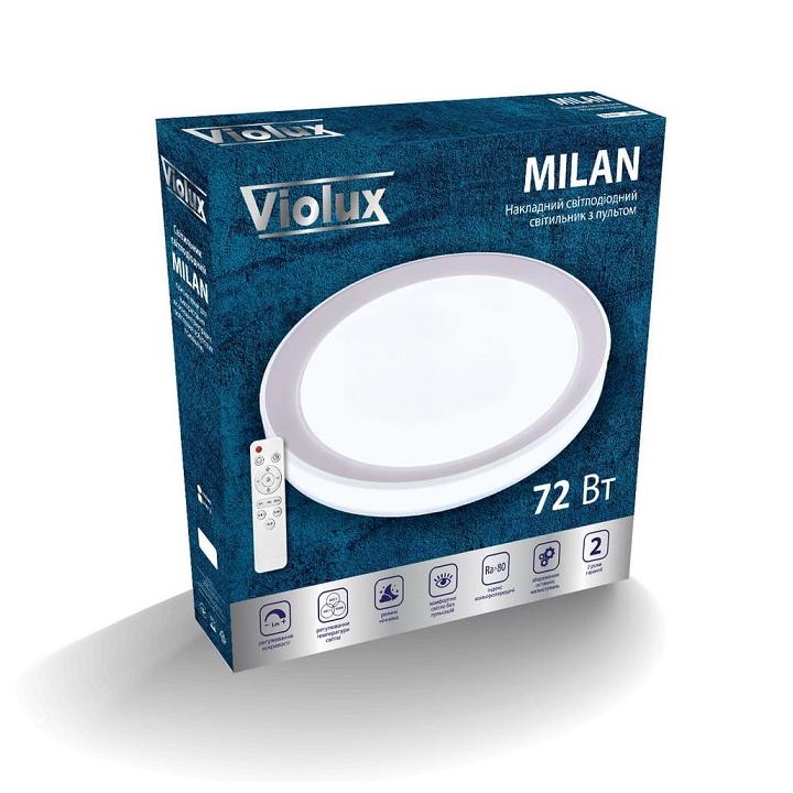 Фото Светильник LED MILAN Violux с пультом 72W 3000-6000K IP20 (220205)  - Магазин MASMART
