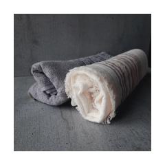 Фото Рушник Irya Serin сірий/молочний 50х90  - Магазин MASMART