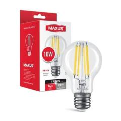 Фото Лампа Maxus Clear 1-MFM-764 A60 FM 10W 4100K 220V E27  - Магазин MASMART