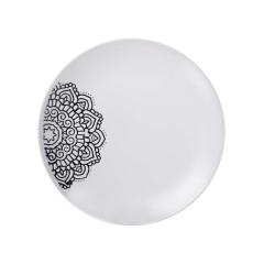 Фото Тарілка обідня Limited Edition KORA 25 см біла  - Магазин MASMART