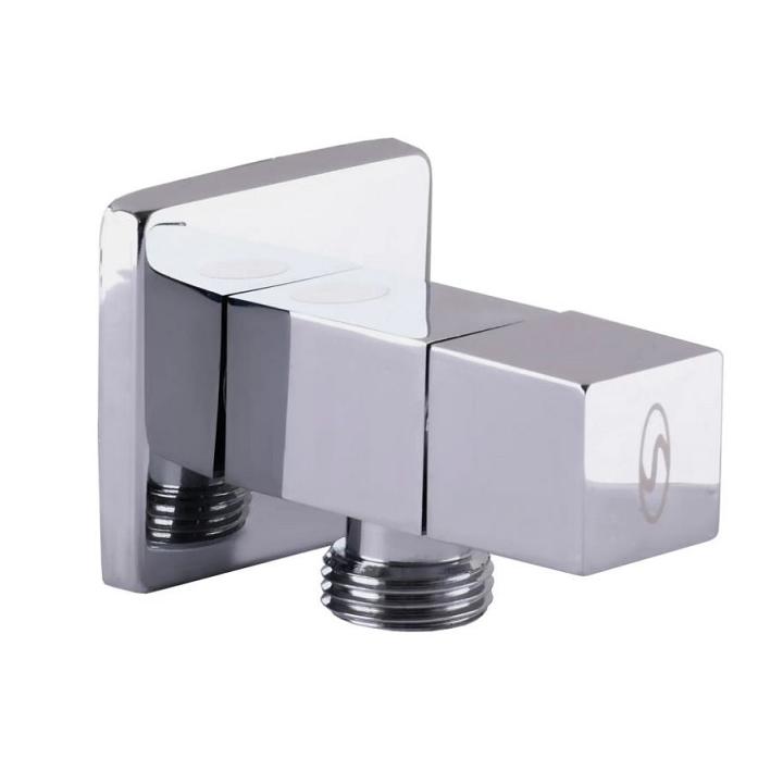 Фото Кран кутовий напівобертовий вентильний SOLOMON 1/2"х1/2" CUBE 7078  - Магазин MASMART
