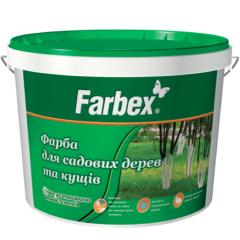 Фото Фарба садова для дерев та кущів Farbex 7 кг біла матова  - Магазин MASMART