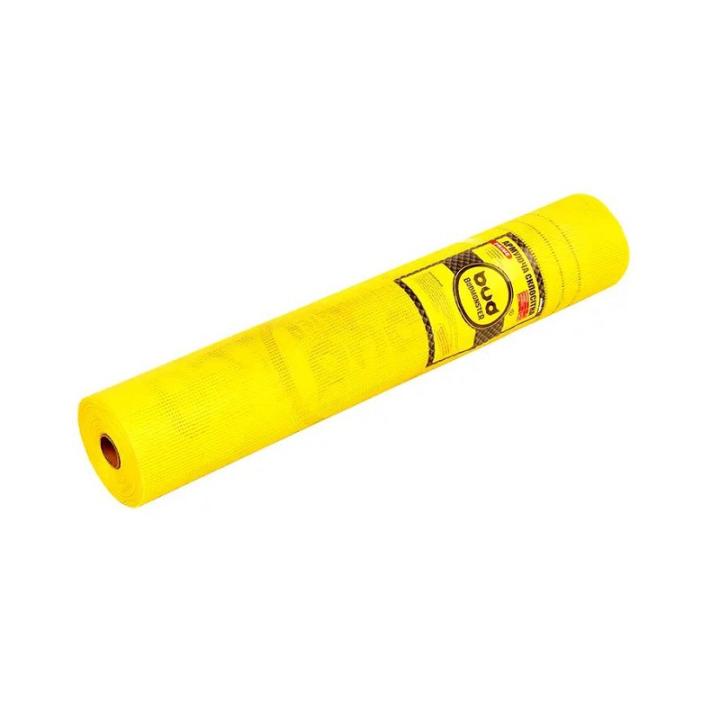 Фото Сетка штукатурная 5х5 BudMonster PRIME желтая 160 г/м2 - Магазин MASMART