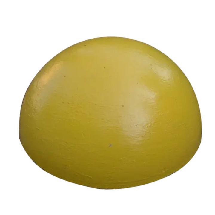 Фото Напівсфера антипаркувальна 480х240 мм (60 кг) кольорова (жовта) - Магазин MASMART