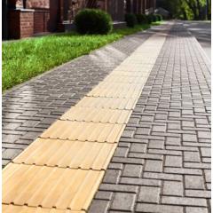 Фото Тактильна плитка Шаблон руху 30х30х6 жовта  - Магазин MASMART