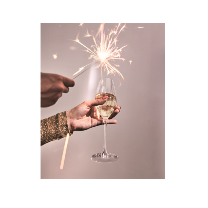 Фото Набір келихів для шампанського CD'A SWIRLY 4 шт 240 мл  - Магазин MASMART