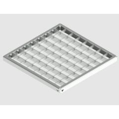 Фото Решетка Base 300х300 стальная оцинкованная ячеистая А15...  - Магазин MASMART