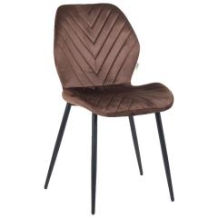 Фото Стул Daisy черный/коричневый вельвет AMF  - Магазин MASMART