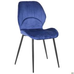Фото Стілець Astra чорний/синій вельвет AMF  - Магазин MASMART