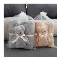 Фото Комплект рушників мікрофібра Ведмедик 140х70/75х35  - Магазин MASMART