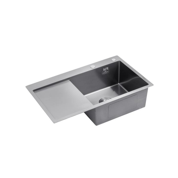 Фото Кухонная мойка Kroner KRP PVD Schwarze-7849RHM  - Магазин MASMART
