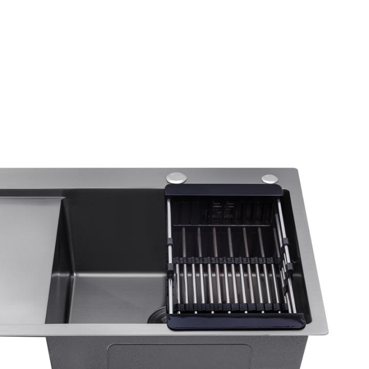 Фото Кухонна мийка Kroner KRP PVD Schwarze - 7849RHM  - Магазин MASMART