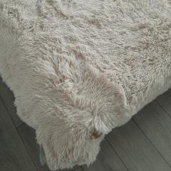 Фото Плед Травка 220х240 см молочний латте  - Магазин MASMART