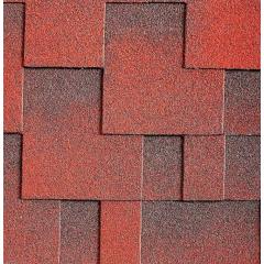 Фото Битумная черепица Brava Galaxy Марс (3 кв.м/уп.) красная  - Магазин MASMART