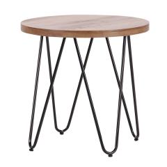 Фото Стол журнальный Arizona черный/МДФ дуб Шервуд  - Магазин MASMART