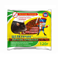 Фото Средство от грызунов Щелкунчик зерно 120 г (красный)  - Магазин MASMART