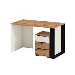 Фото Стіл письмовий КС-253 Оксфорд білий/дуб золото  - Магазин MASMART