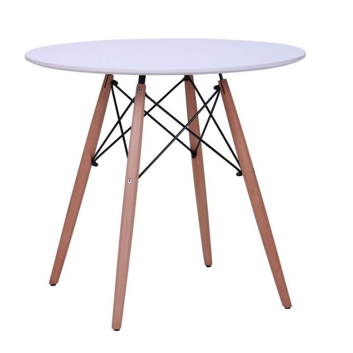 Фото Стіл обідній Етна МДФ білий 800х800х750 круглий - Магазин MASMART