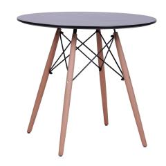 Фото Стол обеденный Helis AMF МДФ черный 800х800х720  - Магазин MASMART