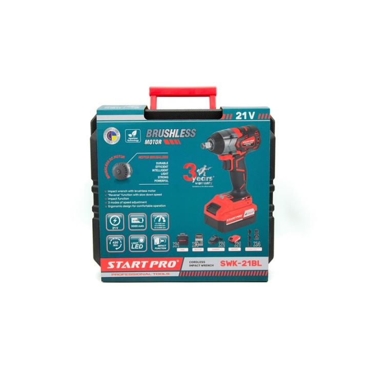 Фото Гайковерт аккумуляторный Start Pro SWK-21BL  - Магазин MASMART