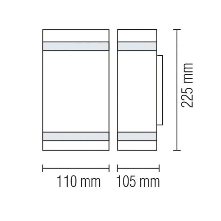 Фото Светильник LED Horoz GARDENYA-4 35W 2хGU10 IP44  - Магазин MASMART