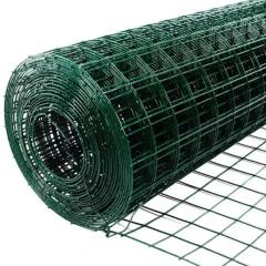 Фото Сітка оцинкована зварна з ПВХ 1,5х25 м (50х50) Ø2,2 мм  - Магазин MASMART