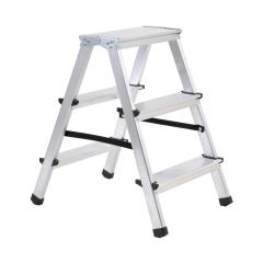 Фото Стремянка алюминиевая 2-сторонняя ALOFT 2х3 ступеньки ALDD3  - Магазин MASMART