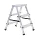 Фото Стремянка алюминиевая 2-сторонняя ALOFT 2х3 ступеньки ALDD3  - Магазин MASMART