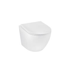 Фото Унитаз подвесной Kroner Harz WHI493736 RIMLESS...  - Магазин MASMART