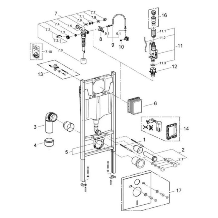 Фото Установка Grohe Rapid SL 3884966Q 3 в 1 (кнопка смыва Even)  - Магазин MASMART