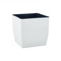 Фото Вазон Квадро білий Алеана 3,0 л 16х16х15,5 см  - Магазин MASMART
