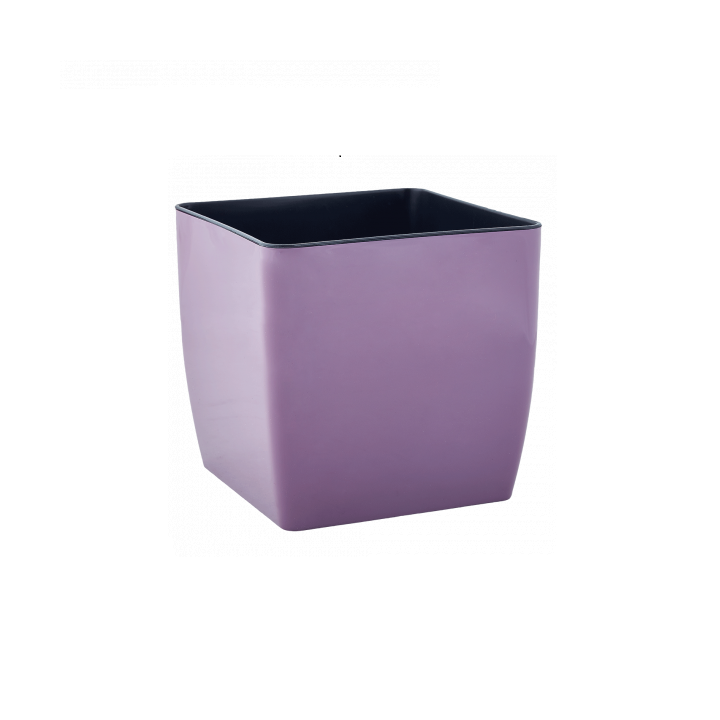 Фото Вазон Квадро фиолетовый Алеана 3,0 л 16х16х15,5 см - Магазин MASMART
