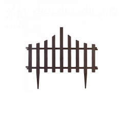 Фото Огорожа для газона Парканчик темно-коричневий Алеана...  - Магазин MASMART