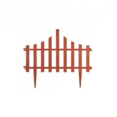 Фото Огорожа для газона Парканчик теракот Алеана 65х55 см  4 шт  - Магазин MASMART