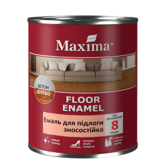 Фото Эмаль для пола износостойкая Maxima красно-коричневая...  - Магазин MASMART