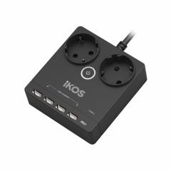 Фото Сетевой фильтр-удлинитель iKOS F25S-CU F25S-CU Black...  - Магазин MASMART