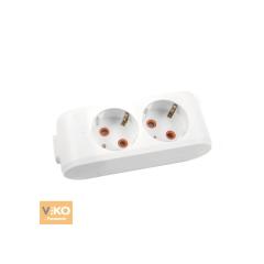 Фото Колодка Viko Multi-Let с заземлением 2 гнезда  - Магазин MASMART