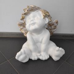 Фото Фигура садовая Ангел Артем №1 40 см (503) белый  - Магазин MASMART
