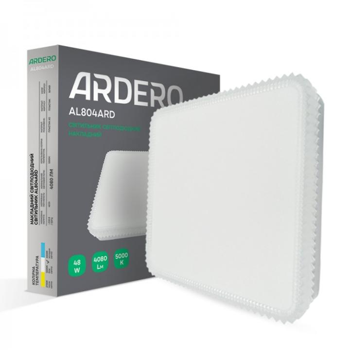 Фото Світильник LED Ardero AL804ARD 48W 5000K 300х300 мм - Магазин MASMART