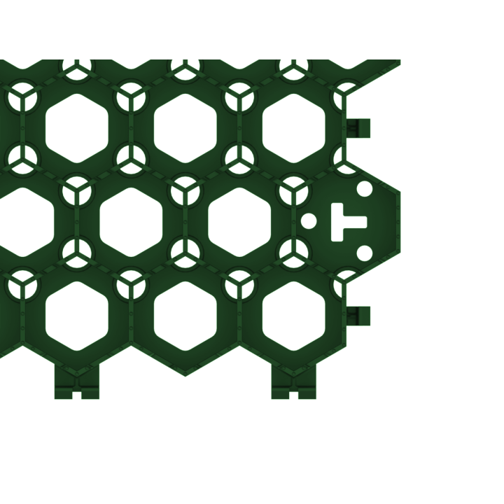 Фото Модуль геопокриття пластиковий HexPave темно-зелений (8102-DGN)  - Магазин MASMART