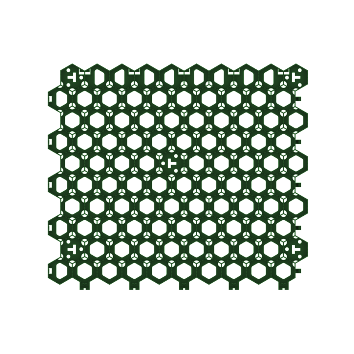 Фото Модуль геопокриття пластиковий HexPave темно-зелений (8102-DGN)  - Магазин MASMART