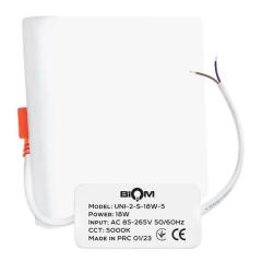 Фото Світильник вбудований LED Biom UNI-2-S18W-5 18W 5000К  - Магазин MASMART