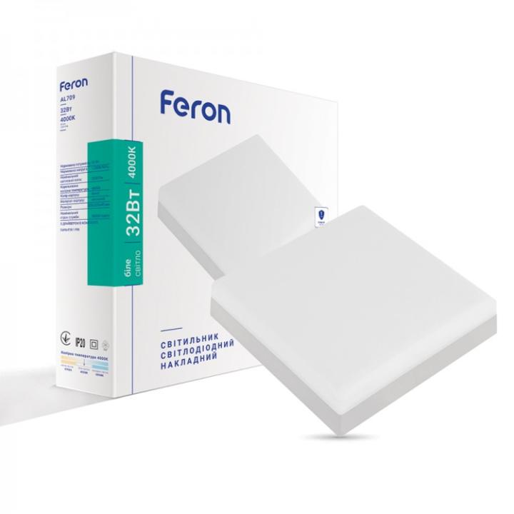 Фото Світильник LED Feron AL709 32W 4000K - Магазин MASMART